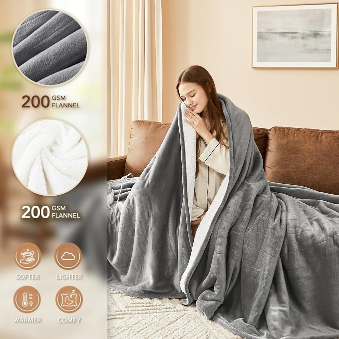Homemate Electric Heated Blanket Twin - Image 3