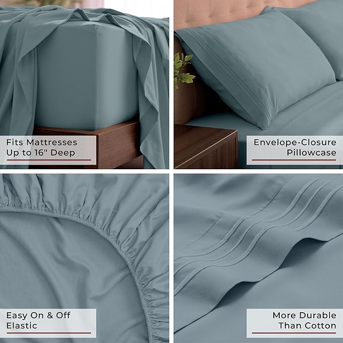 Mellanni California King Sheets Set - Image 5
