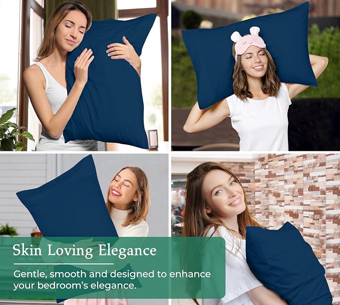 Royale Linens Queen Pillowcase Set of 2 - Image 4