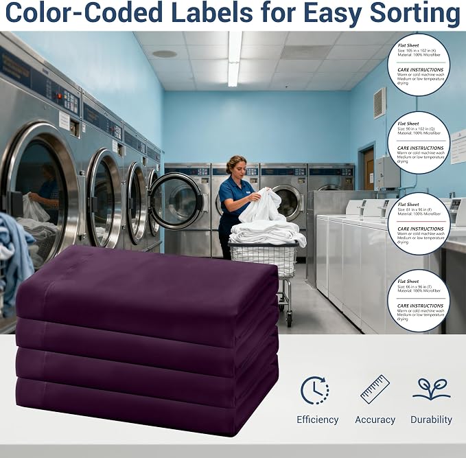 Queen Flat Sheet Only, 1 Pack Top Bed Sheets, Soft Breathable Brushed - Image 4