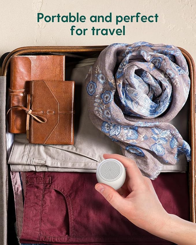 Babelio Portable White Noise Machine + Travel Case in Grey, - Image 5