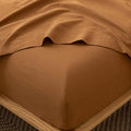 MooMee Fitted Bottom Sheet Only 100% Washed Cotton Linen Like Textured by MOOMEE