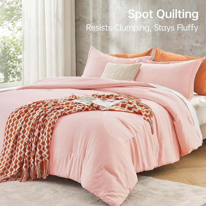 MUXHOMO Queen Comforter Set, All Season Ultra Soft Down Alternative Bedding - Image 5