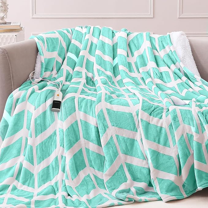VENTIMI Electric Blanket Heated Throw, Fast Heating Blankets by VENTIMI