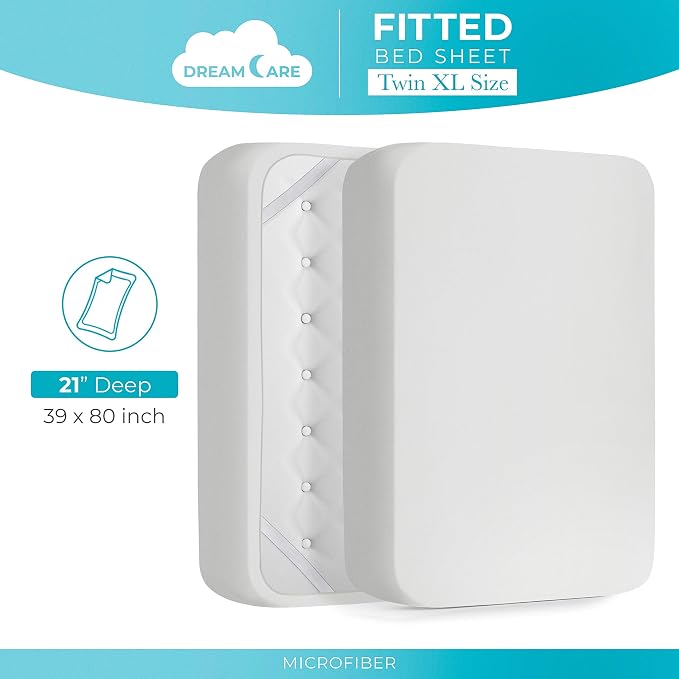 DREAMCARE Twin XL Fitted Sheet - Image 4