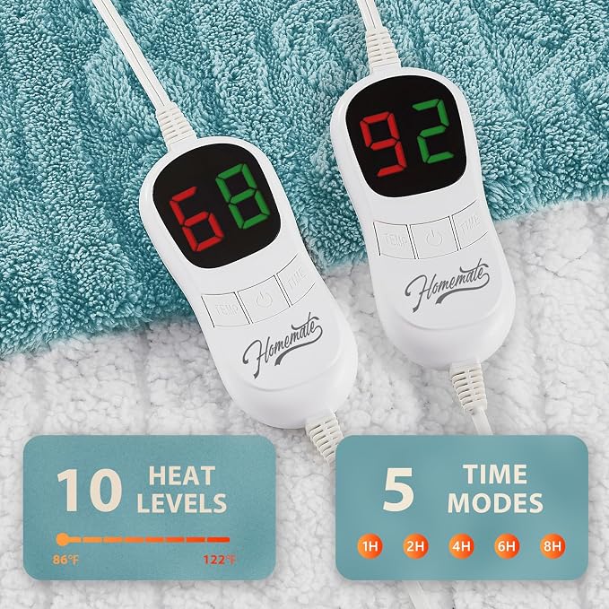 Homemate Electric Heated Blanket Queen - Image 4