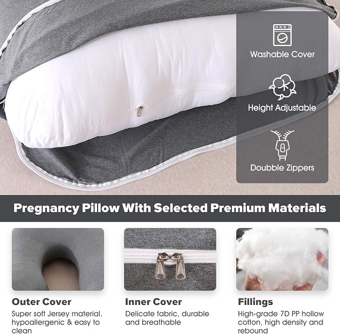 U-Shaped Full Body Pregnancy Pillow - Image 3