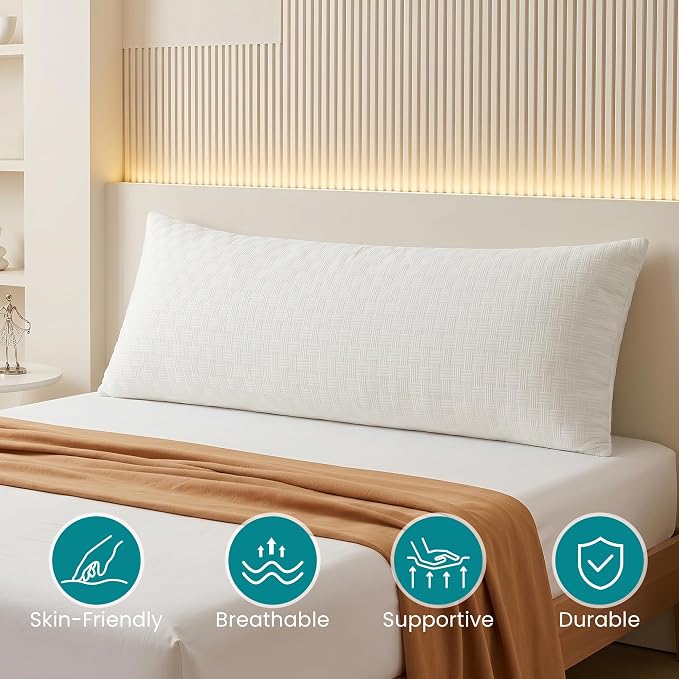 Oubonun Full Body Pillow for Adults, Soft and Fluffy Large Body Pillow for - Image 2