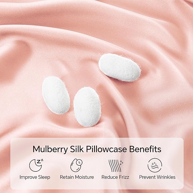 INFIIXSO Mulberry Silk Pillow Case King Size, Silk Pillowcase - Image 2