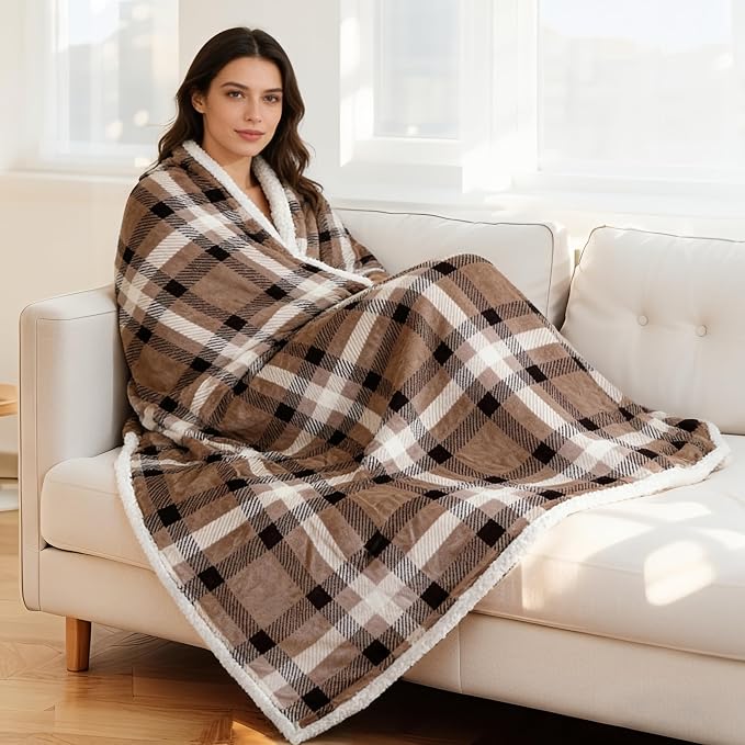 Electric Heated Blanket Full Size 72"x84", Soft Flannel by Soypipo