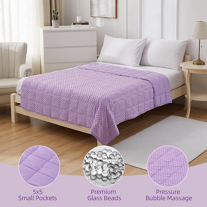 Weighted Blanket for Women and Men, Comfortable and Soft Throw Weighted Blanket - Image 3