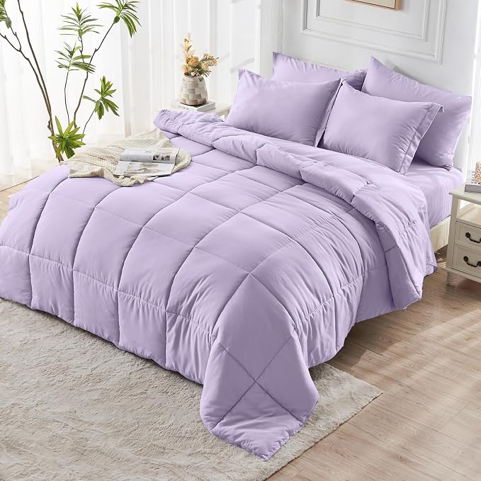JOLLYVOGUE Queen Comforter Set, Ultra-Soft Bed in a Bag Queen Size 7 Pieces - Image 8