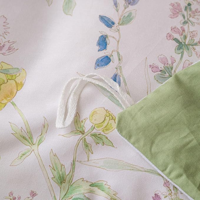 OAITE Duvet Cover Set King Size Floral Pattern Ultra Soft 100% Cotton Duvet - Image 8