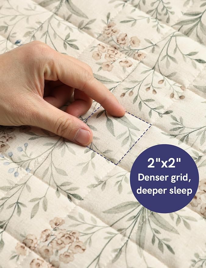 YnM King Size Linen Weighted Blanket - Image 8