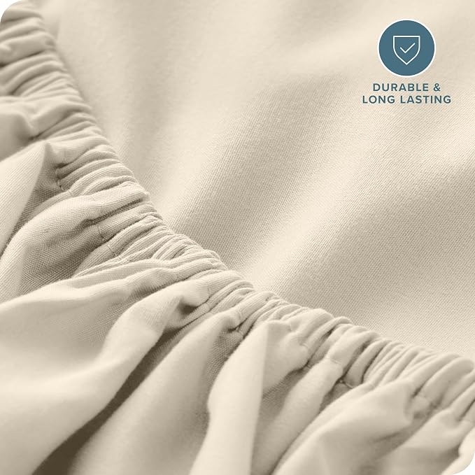Bare Home Fitted Bottom Sheet Split King Size - Image 6