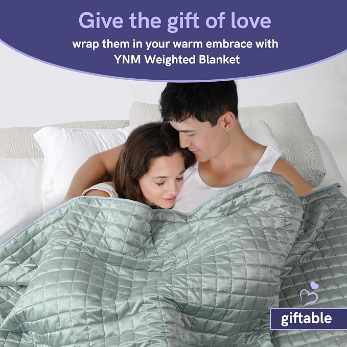 YnM Cooling Weighted Blanket for Adults, 15lbs Heavy Bed Throw Comforter - Image 7