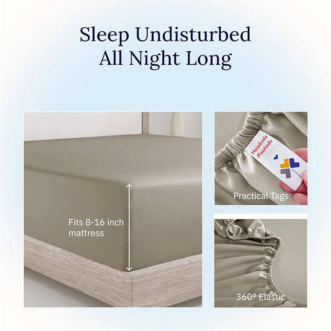 California Design Den Deep Pocket Queen Fitted Sheet Only - Image 6