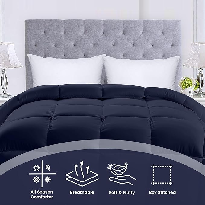 Utopia Bedding Comforters Queen Size, All Season Duvet Insert, Down Alternative - Image 3