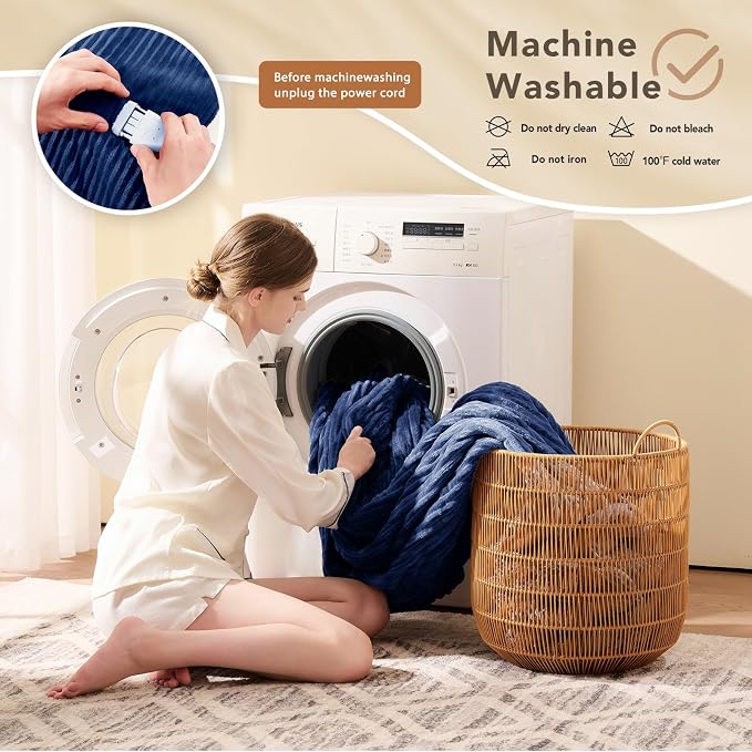 Homemate Electric Heated Blanket Full Size - Image 7