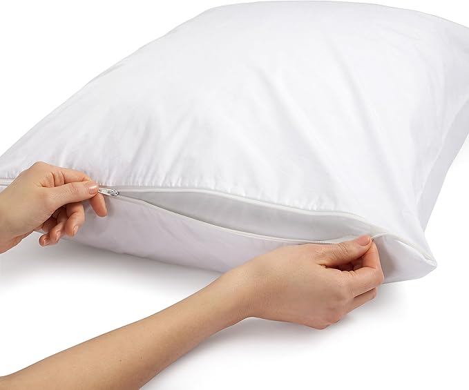 Amazon Basics Hypoallergenic Protector Cover Pillowcases - Image 5