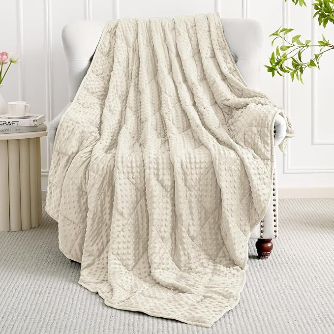 Mr. Sandman Weighted Blanket for Adults Queen Size 20 lbs, Soft Cooling Heavy - Image 8