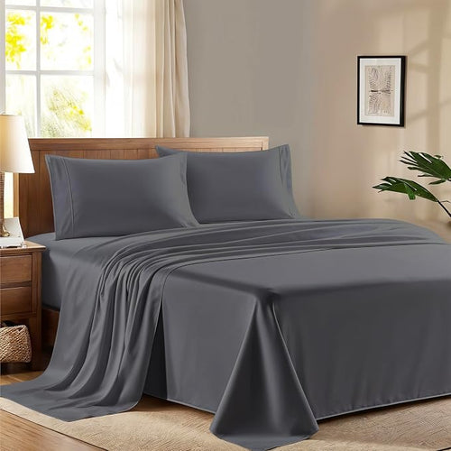 100% Egyptian Cotton Full Size Sheet Set by AshtonSheets