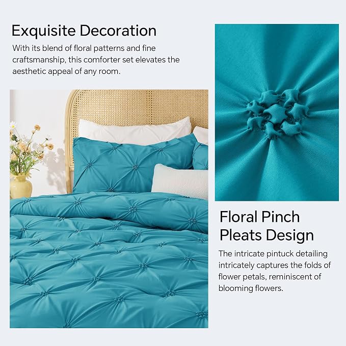 BEDELITE Teal King Size Comforter Set - Image 4