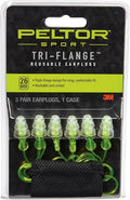 Peltor Sport Tri-Flange Corded Reusable Earplugs, 3 Pair, Noise Reduction by PeltorSport