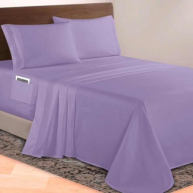Elegant Comfort Luxurious 1500 Premium Hotel Quality Microfiber 4-Piece Sheet by ELEGANTCOMFORT