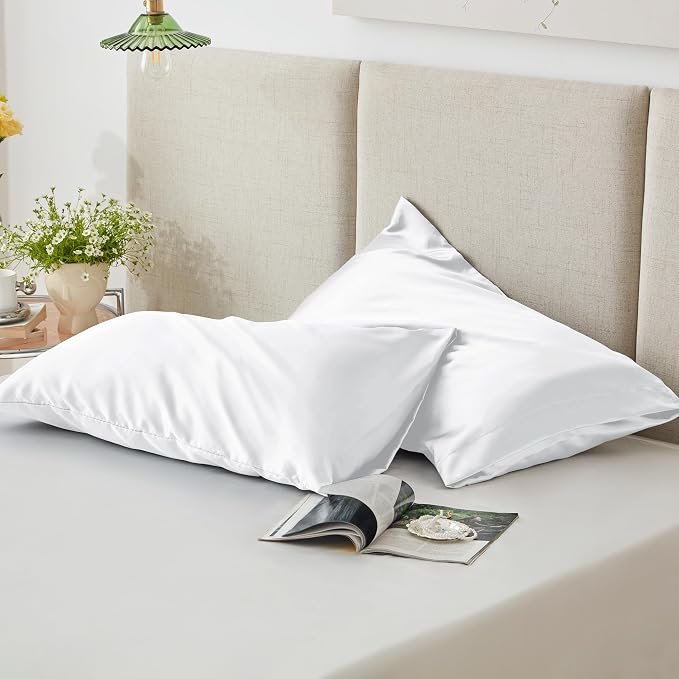 Love's cabin Satin Pillowcase Set of 2 Standard Size 20x26, Cooling Pillow - Image 5