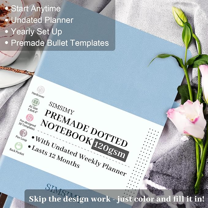 Premade Dotted Journal Notebook - Image 2