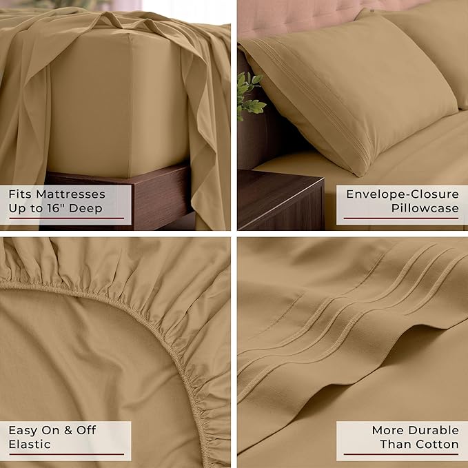 Mellanni California King Sheets Set - Image 5