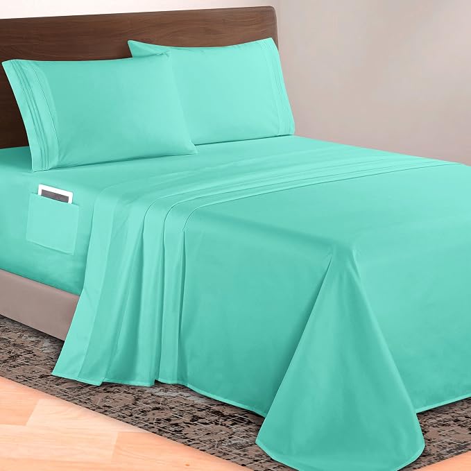 Elegant Comfort Luxurious 1500 Premium Hotel Quality Microfiber 4-Piece Sheet by ELEGANTCOMFORT