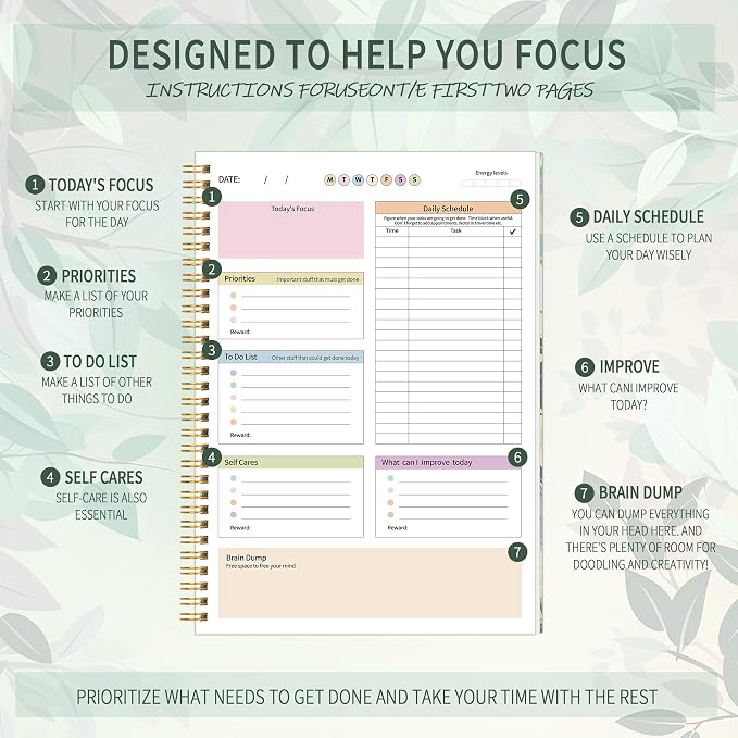 ADHD Daily Planner with Hardcover - Image 4