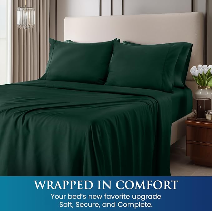 Utopia Bedding Queen Size 4 Piece Sheet Set - Image 4