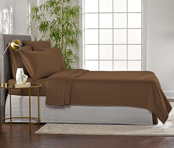 Pure Bamboo Full Sheets, Genuine 100% Organic Viscose Derived from Bamboo Bed - Image 4