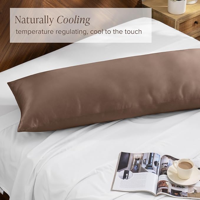 Bare Home 100% Rayon Made from Bamboo Luxury Body Size Cooling Pillowcase - Image 3