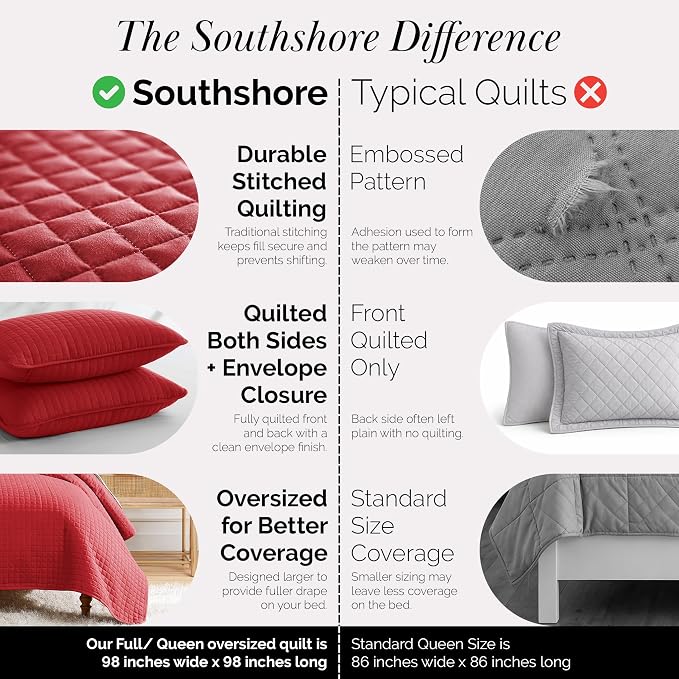 Southshore Fine Living, Inc. Full/Queen Quilt Bedding Set, Microfiber Quilts - Image 4