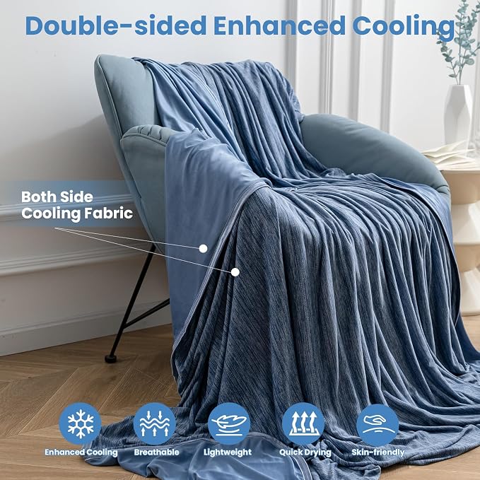 OIGAE Cooling Blanket for Hot Sleepers - Image 3