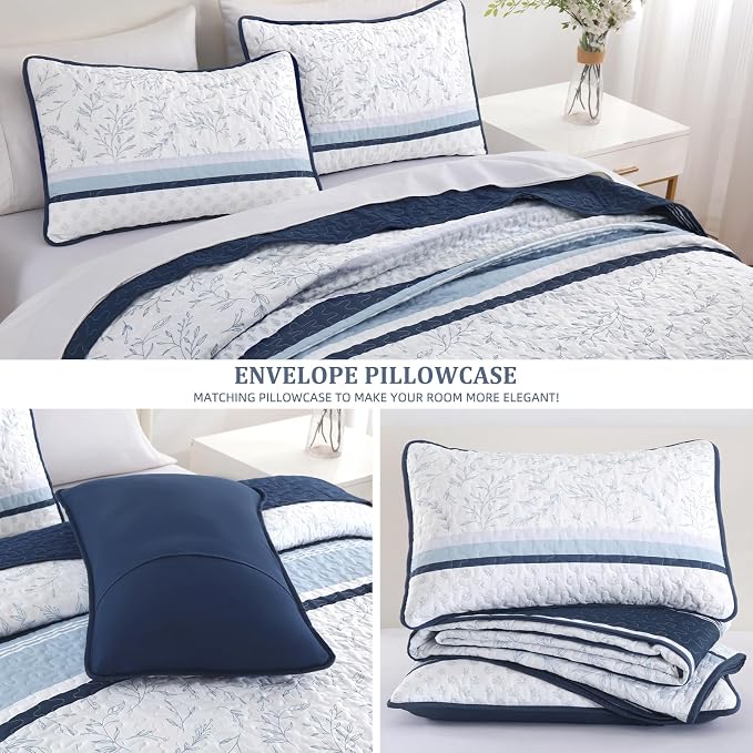 DJY Striped Quilt Set King Size - Image 5