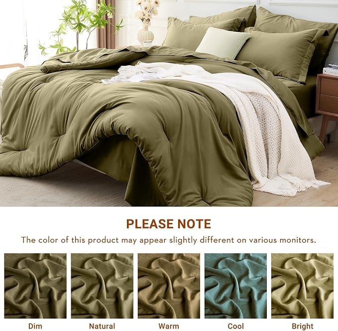 MUXHOMO 5 Pieces Twin XL Comforter Set, Soft Bed in a Bag Twin XL Size - Image 7
