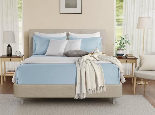 100% Egyptian Cotton Bed Sheets Full Size Bed Set, 800TC Sateen Weave 15" Deep - Image 2