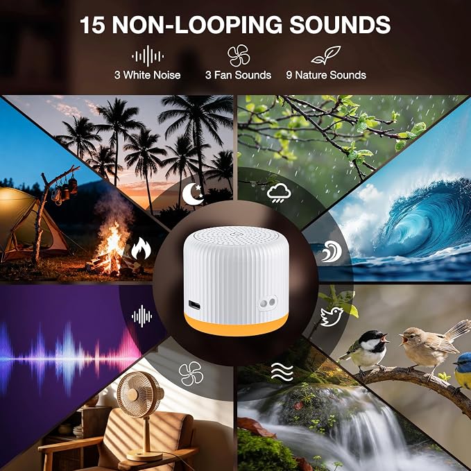 LEICEX Portable Sound Machine, Travel Sound Machine - Image 2