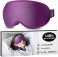 Blackout Eye Mask for Deep Sleep, 3D Weighted Sleep Mask for Women, Zero by FACEMOON