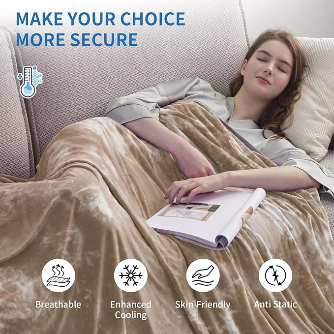 Guohaoi Cooling Blanket for HotSleepers, Decortive Tie Dye, Absorbs Heat to - Image 4