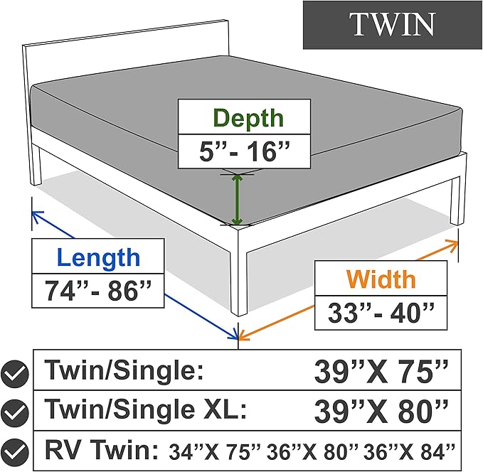 Soft Stretch Twin Fitted Sheet Only - Image 6