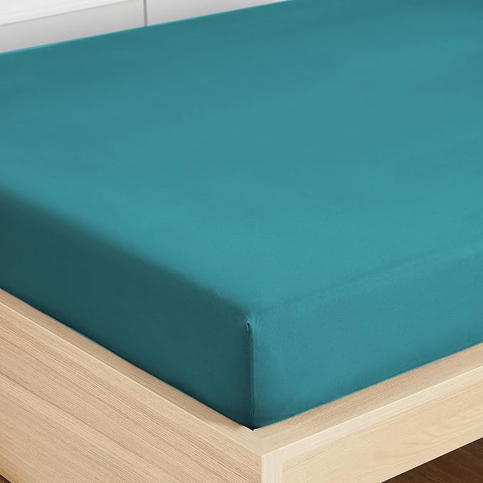 Twin XL Fitted Sheet Only with Full Elastic & Built in Corner Sheet Straps to - Image 4