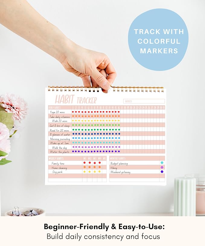 Lamare 2026 Habit Tracker Calendar – Premium Daily Habit Tracker Journal and - Image 4