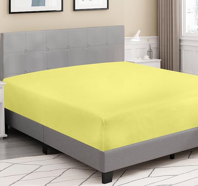 ROYALE LINENS 300 Thread Count 100% Long Staple Combed Cotton Fitted Sheet Full - Image 2