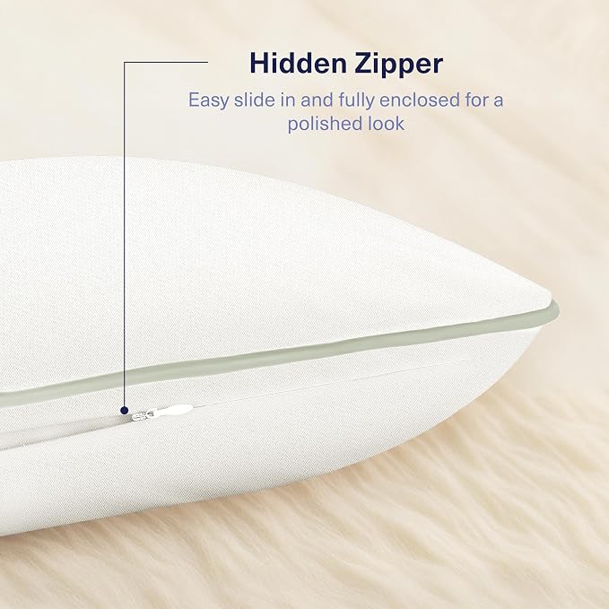 Kickoff Viscose Bamboo Pillowcase, 100% Organic Hidden Zippered Viscose Bamboo - Image 4